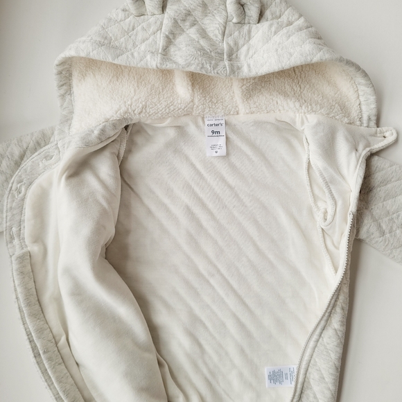 Carter's Hooded Bear Pram Suit - Picture 3 of 6